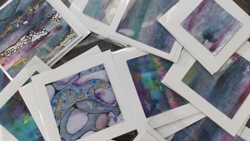 liste cartes uniques - Aquarelles originales