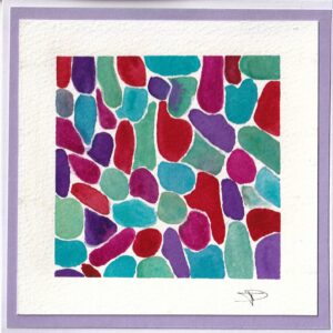 Galets multicolores