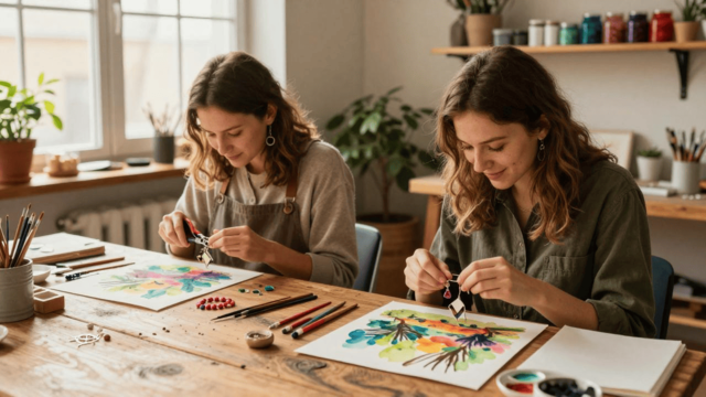 Atelier créatifs d'aquarelles